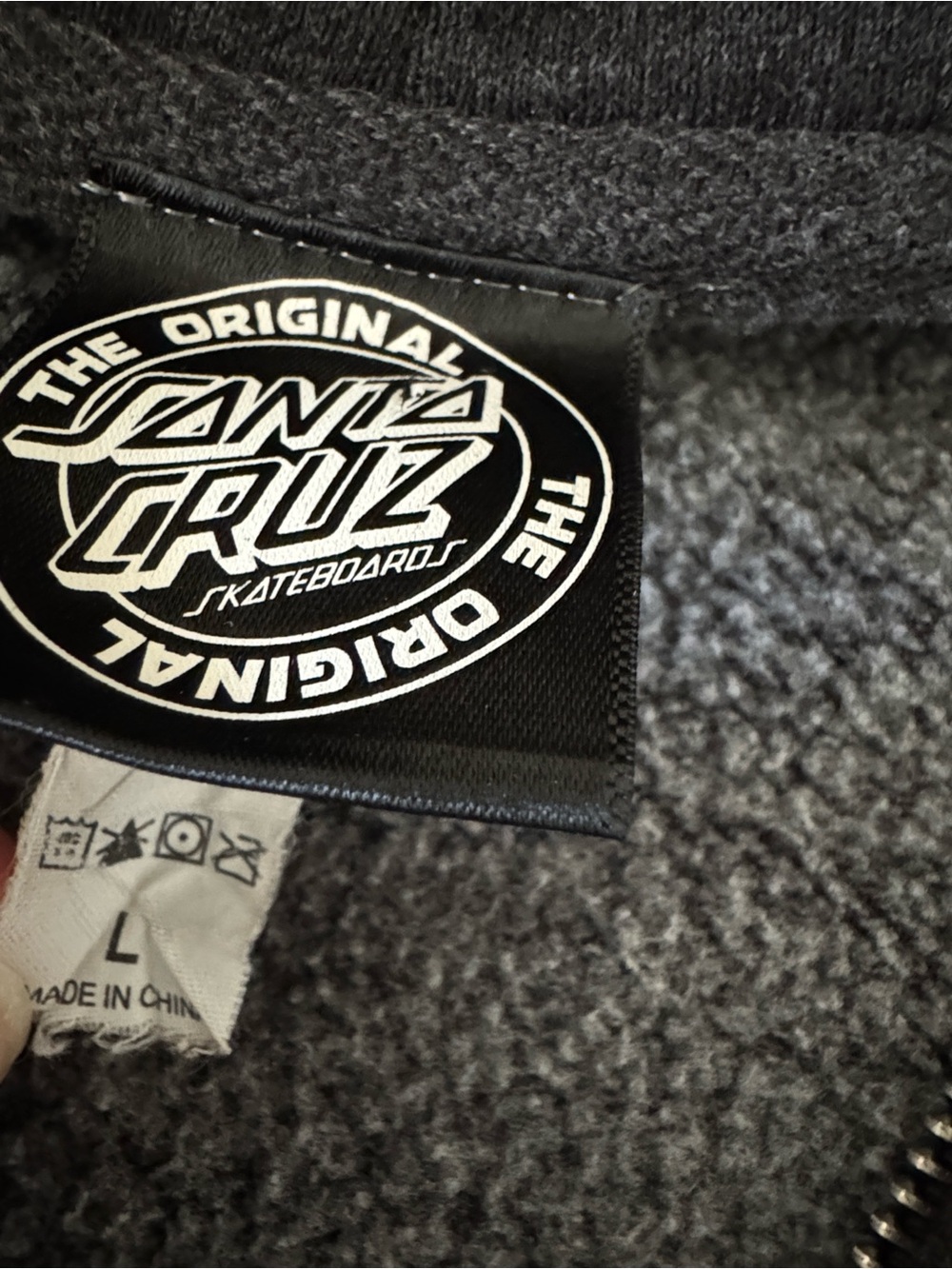 Santa Cruz Skateboards Zip Up Hoodie - Picture 6 of 6